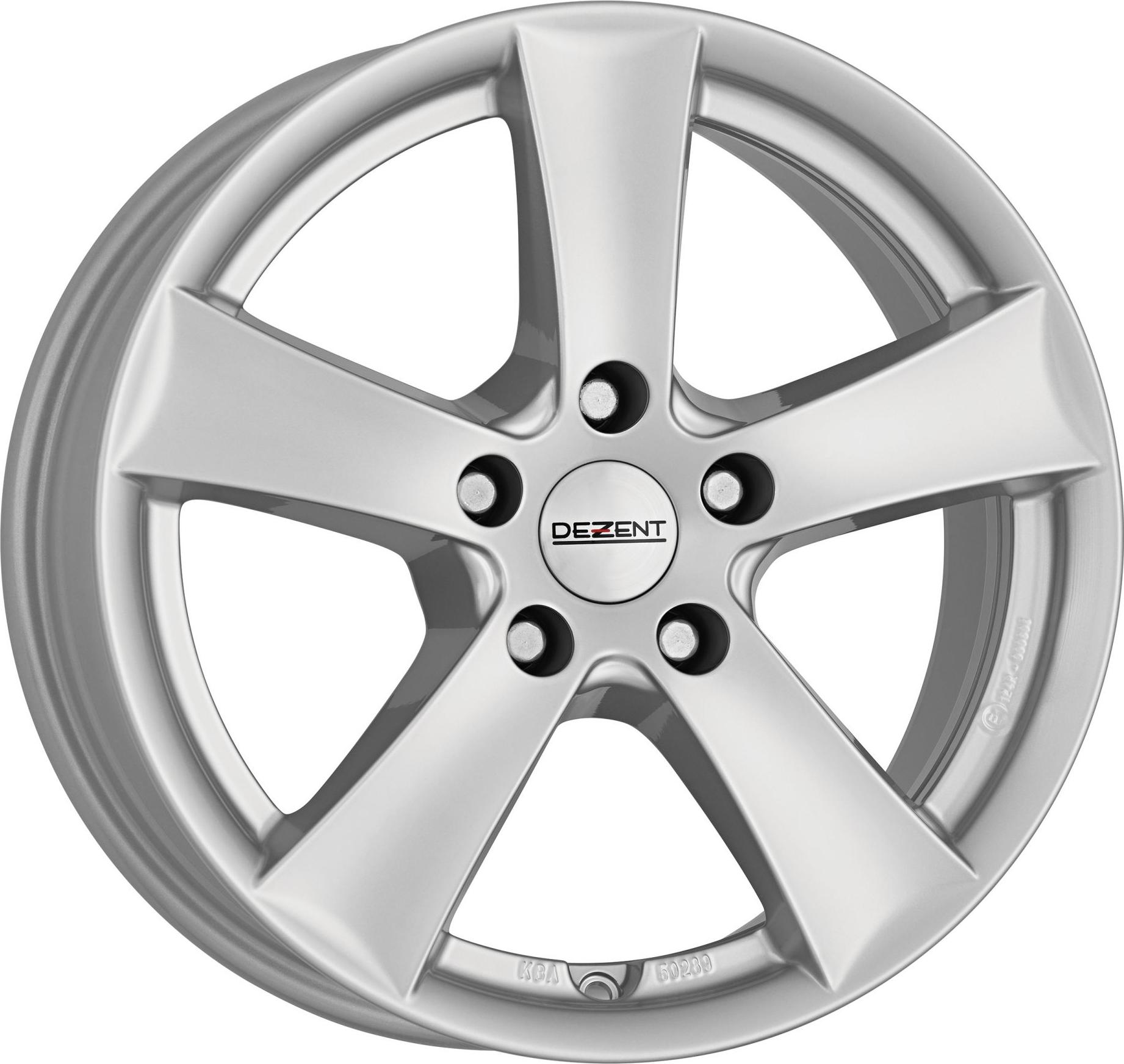 

Колесный диск DEZENT TX R16 6.5J 5x114.3 ET38 D67.1, Серебристый