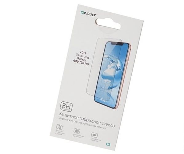 фото Защитное стекло onext hybrid protective glass для samsung galaxy a80 (2019)