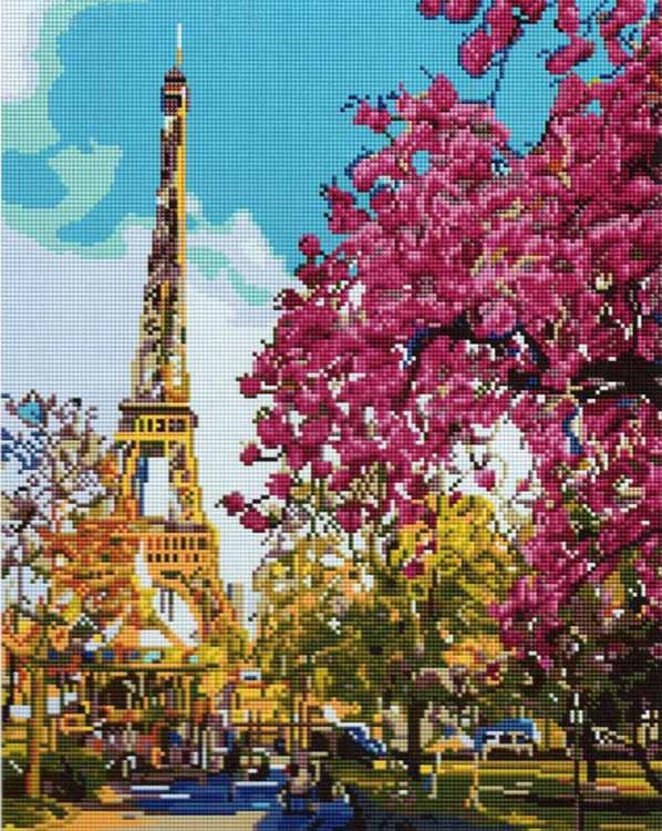 

Алмазная вышивка Painting Diamond Летний Париж, 40x50 см, Летний Париж