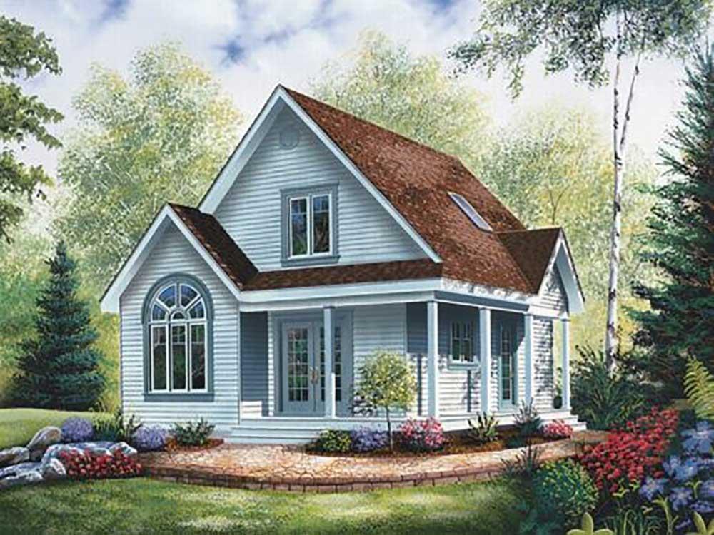 

Алмазная вышивка Яркие Грани Коттедж, 38x50 см, Коттедж