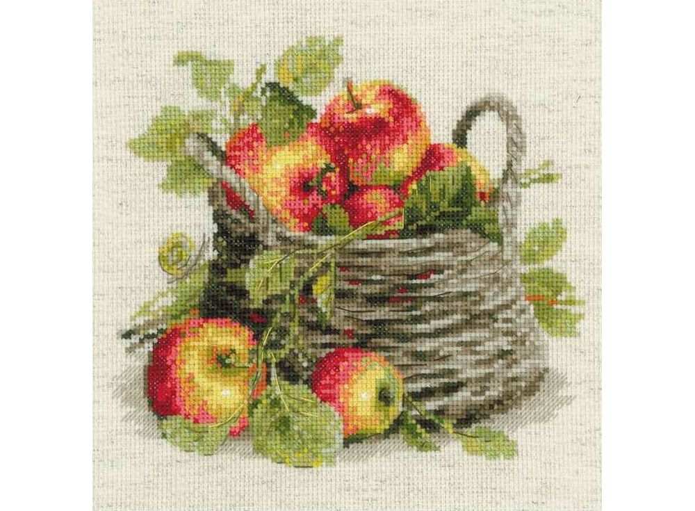 фото Набор для вышивания риолис спелые яблоки
