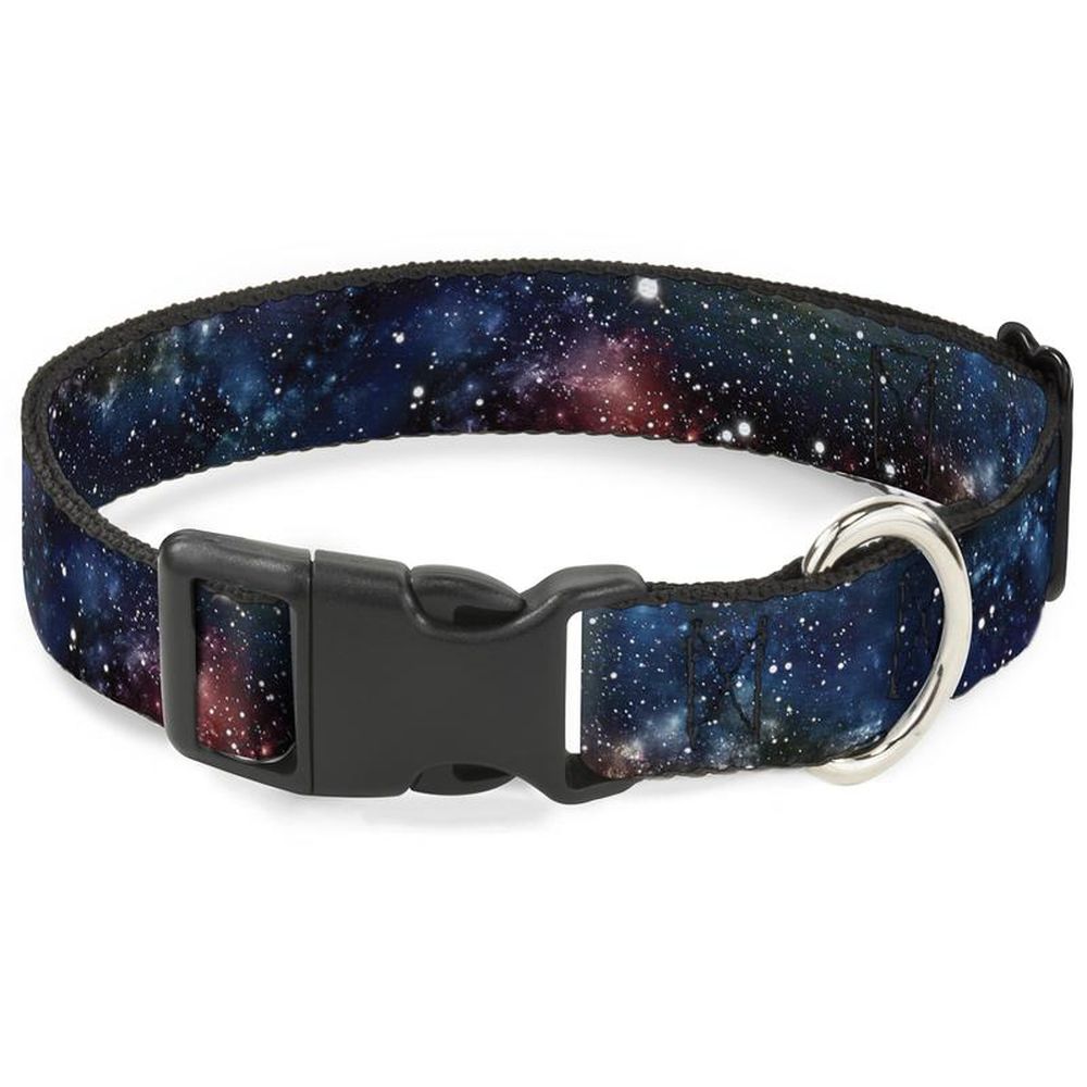 фото Ошейник для собак buckle-down галактика, с пластиковой застежкой, m, 28-43 см