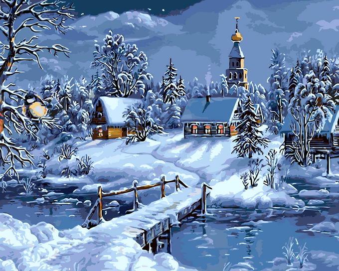

Картина по номерам Paintboy Зимнее…, 40x50, Зимнее…