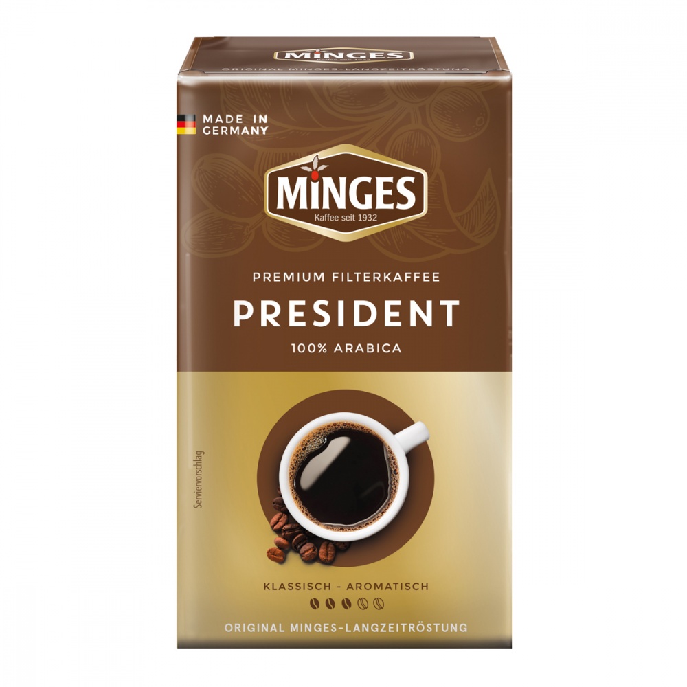 

Кофе Minges President молотый 250 г