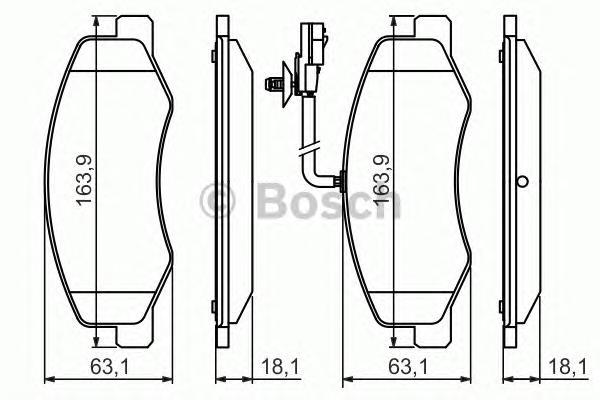 

Комплект тормозных колодок BOSCH 0986494499