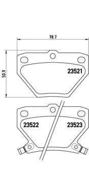 фото Комплект тормозных колодок brembo p83052