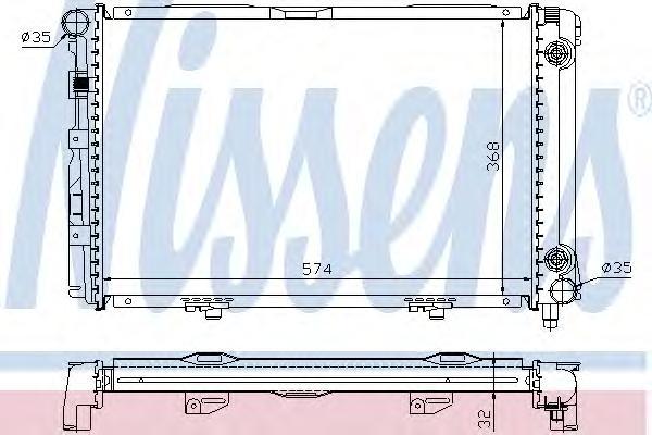 

Радиатор Nissens 62670A