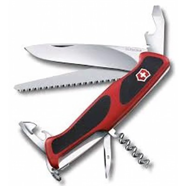 Мультитул Victorinox RangerGrip, красный/черный, 12 опций