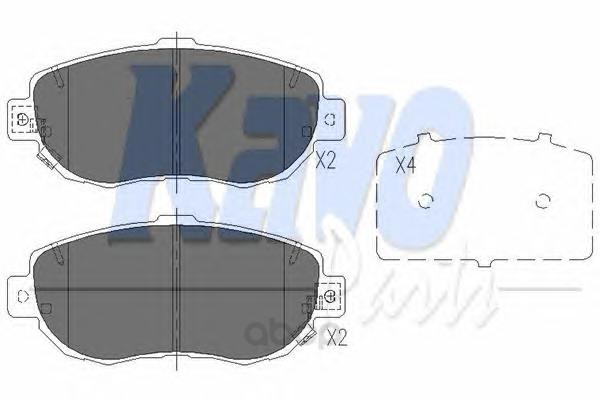 фото Колодки тормозные kavo parts kbp9044