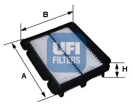 фото Фильтр воздушный двигателя ufi 30.279.00