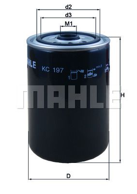 фото Фильтр топливный knecht kc 197 mahle/knecht