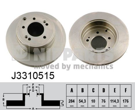 фото Тормозной диск nipparts j3310515