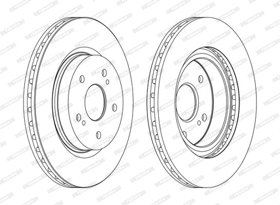 Тормозной диск FERODO DDF1635C