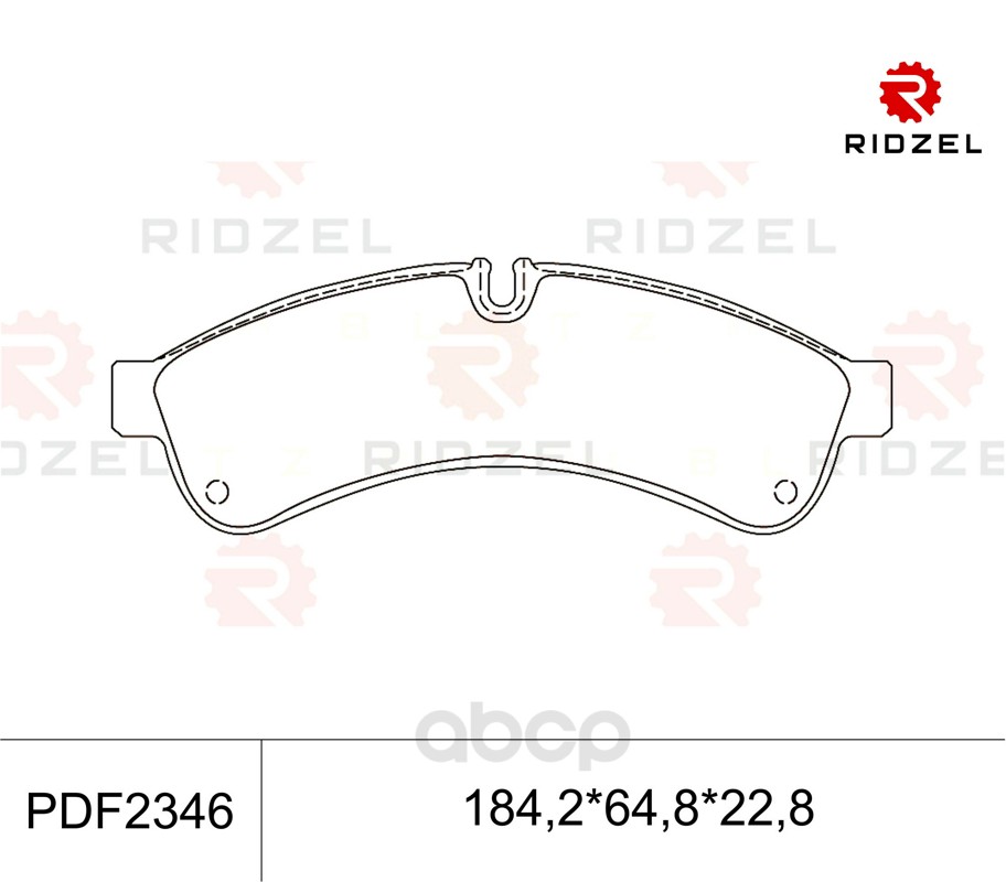 

Комплект тормозных колодок RIDZEL PDF2346