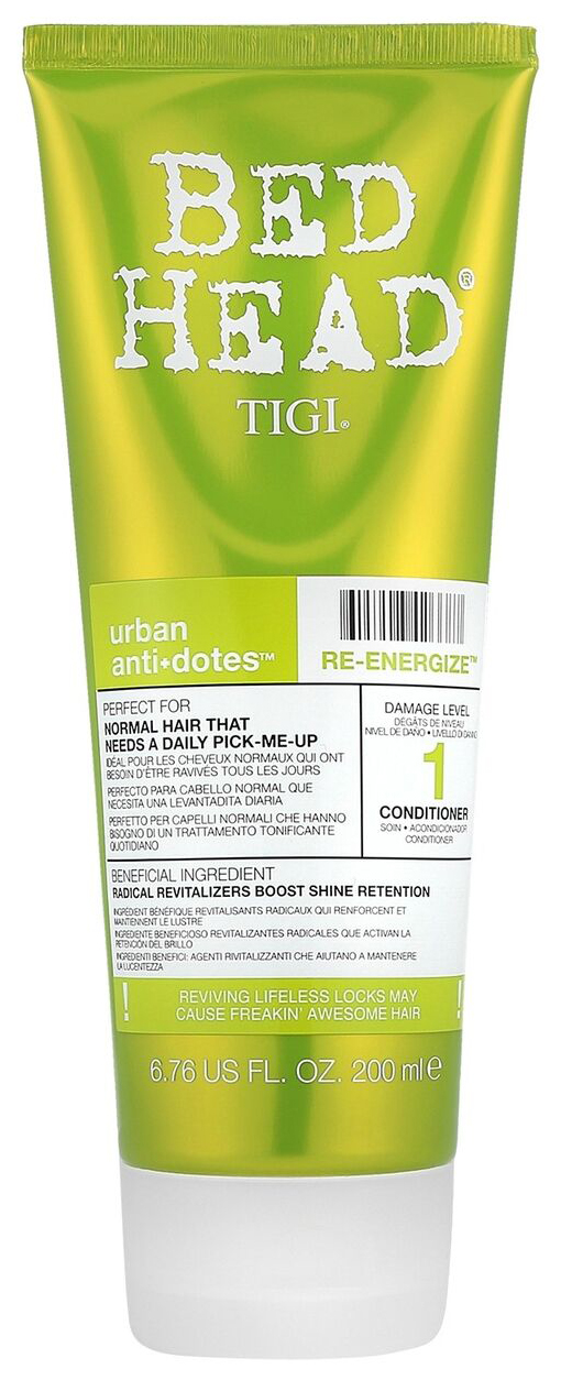 

Кондиционер для волос Tigi Bed head Urban Anti+dotes Re-Energize 1 уровень 200 мл