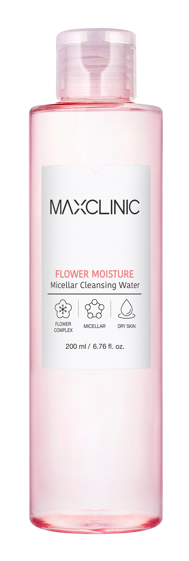 фото Мицеллярная вода maxclinic micellar cleansing water flower moisture 200 мл