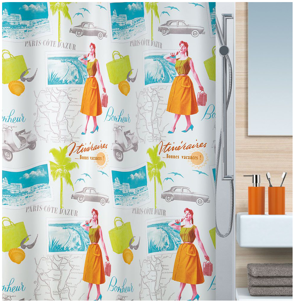 

Штора для ванной Spirella Fifties 180х200 см 1016745