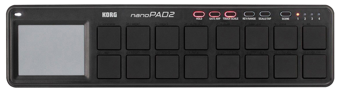 Портативный USB-MIDI-контроллер Korg Nanopad2-BK