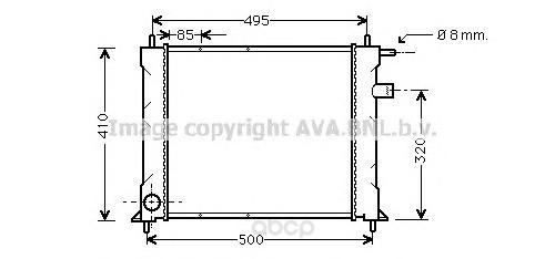фото Радиатор охлаждения двигателя ava au2110