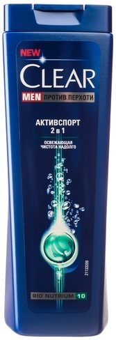 

Шампунь для мужчин Clear "Активспорт 2в1" против перхоти