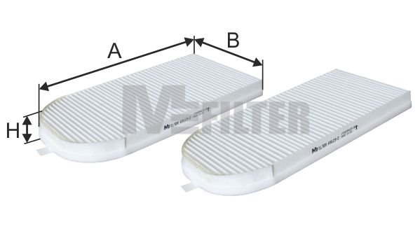 

Фильтр воздушный салона MFILTER K 9123-2