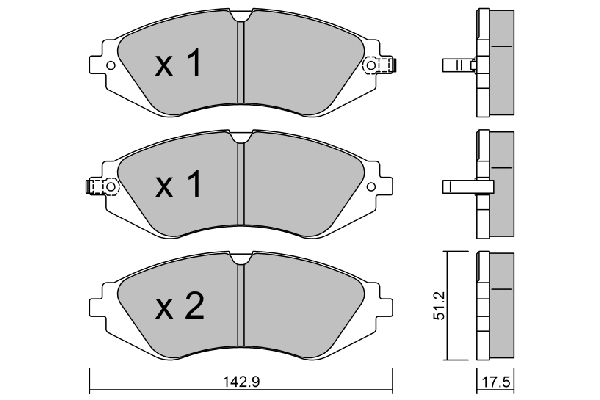 Тормозные колодки AISIN дисковые BPDO1003