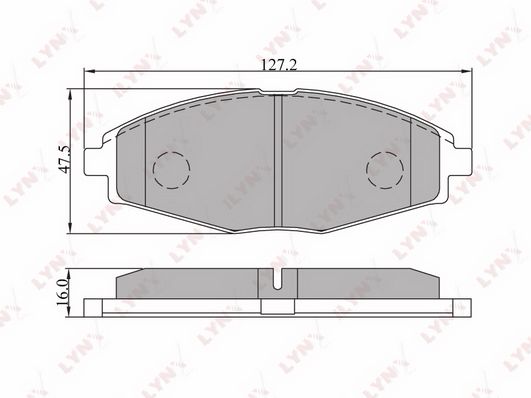 

Тормозные колодки LYNXauto дисковые BD1801