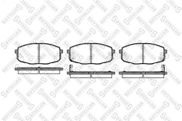 

Тормозные колодки Stellox дисковые 1049002SX