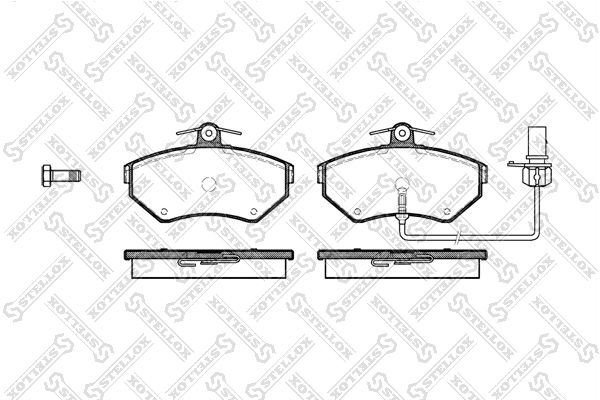 

Тормозные колодки Stellox дисковые 642012BSX