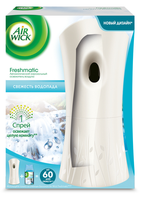 

Освежитель воздуха Air Wick freshmatic со сменным баллоном свежесть водопада