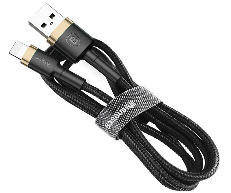 

Кабель Baseus Kevlar Lightning 0,5м Gold/Black, USB For Lightning
