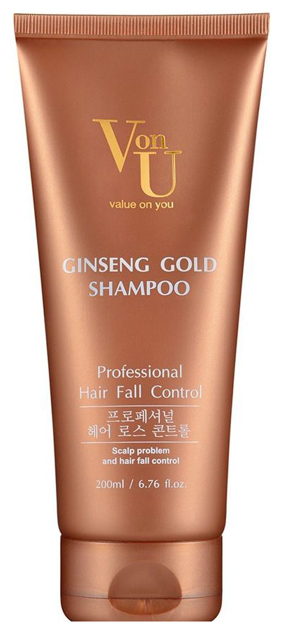 

Шампунь для волос Von U Ginseng Gold Shampoo 200мл