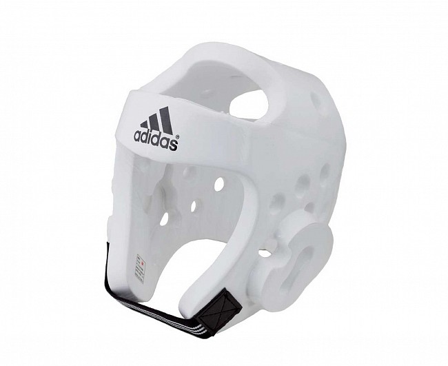 Шлем для тхэквондо Adidas Head Guard Dip Foam WTF белый XS