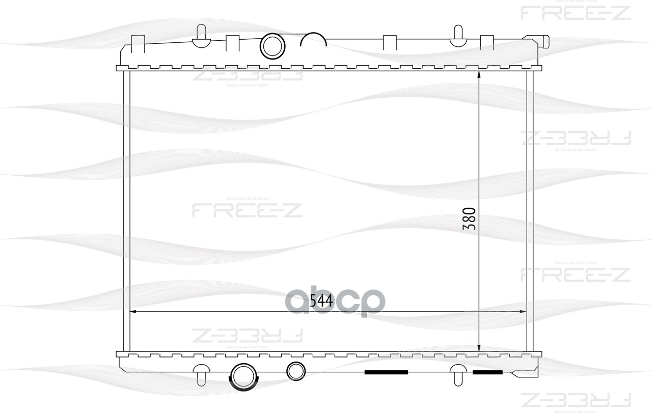 фото Радиатор системы охлаждения free-z kk0177