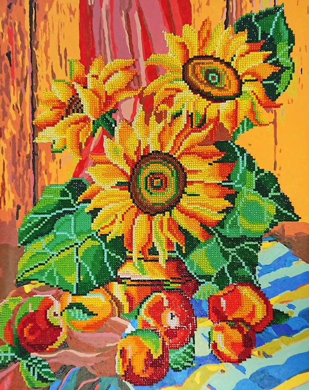 

Алмазная картина Color Kit Натюрморт с подсолнухами