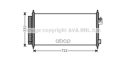 фото Радиатор кондиционера ava quality cooling hd5248d