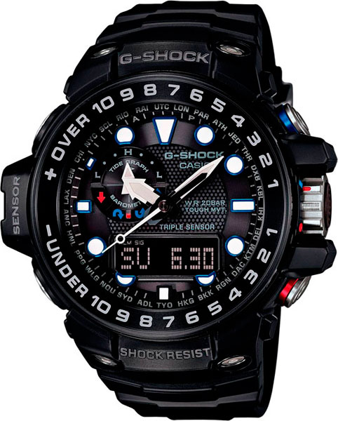 

Японские наручные часы Casio G-Shock GWN-1000B-1A с хронографом, G-Shock