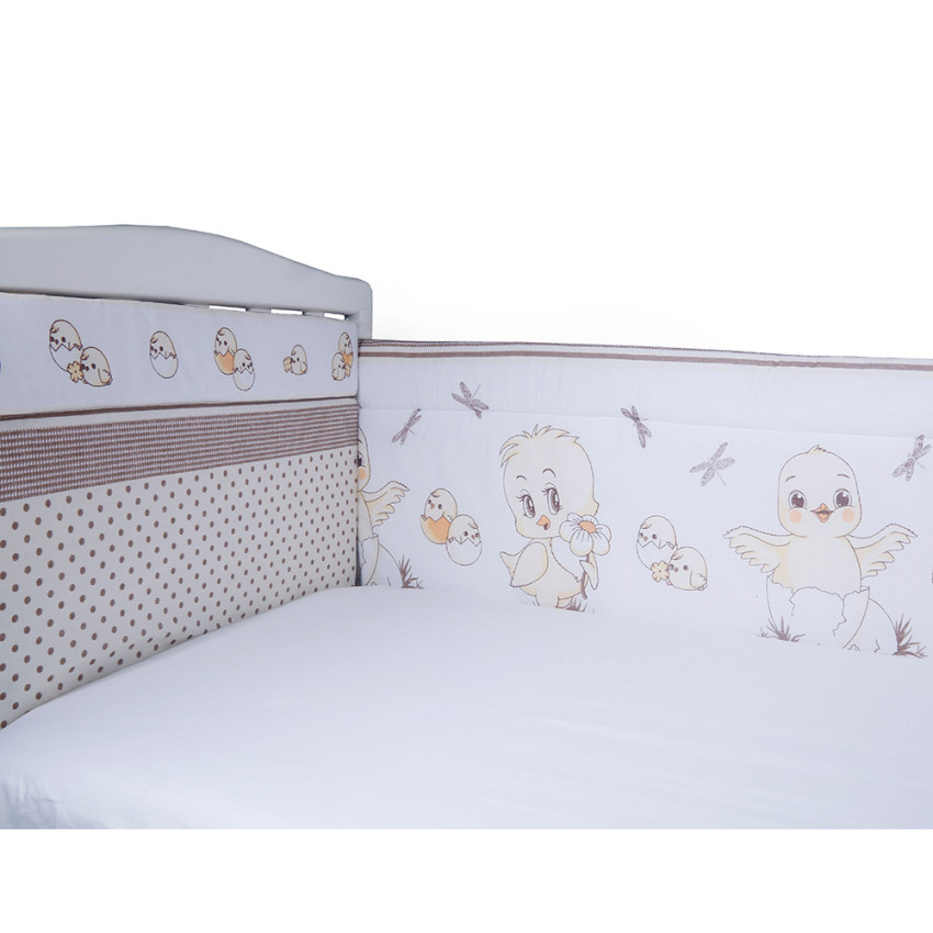 фото Bambola бортик в кроватку цыплята бязь 40x60-2 части. 40x120-2 части 104