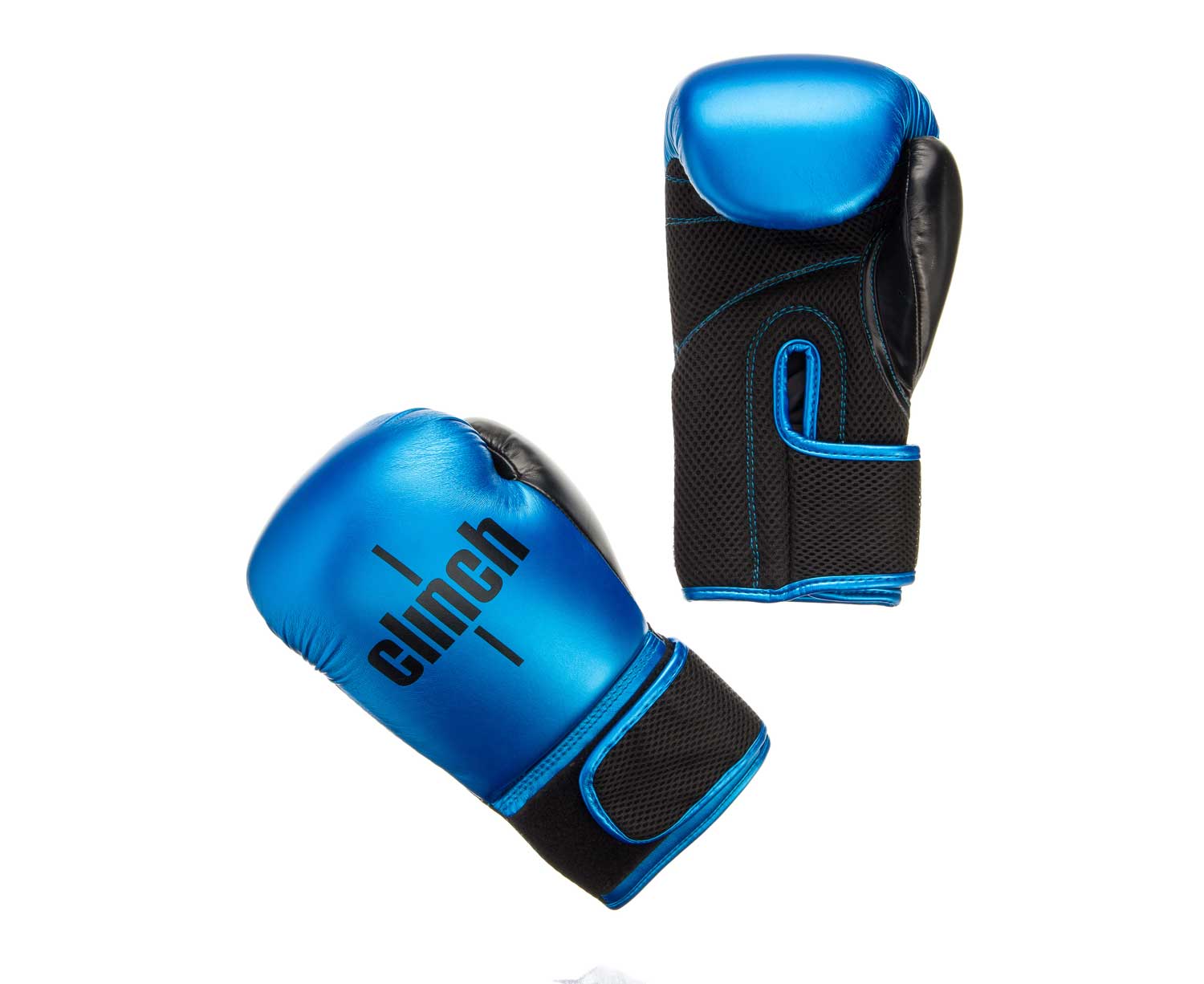 фото Боксерские перчатки clinch aero синие 12 унций
