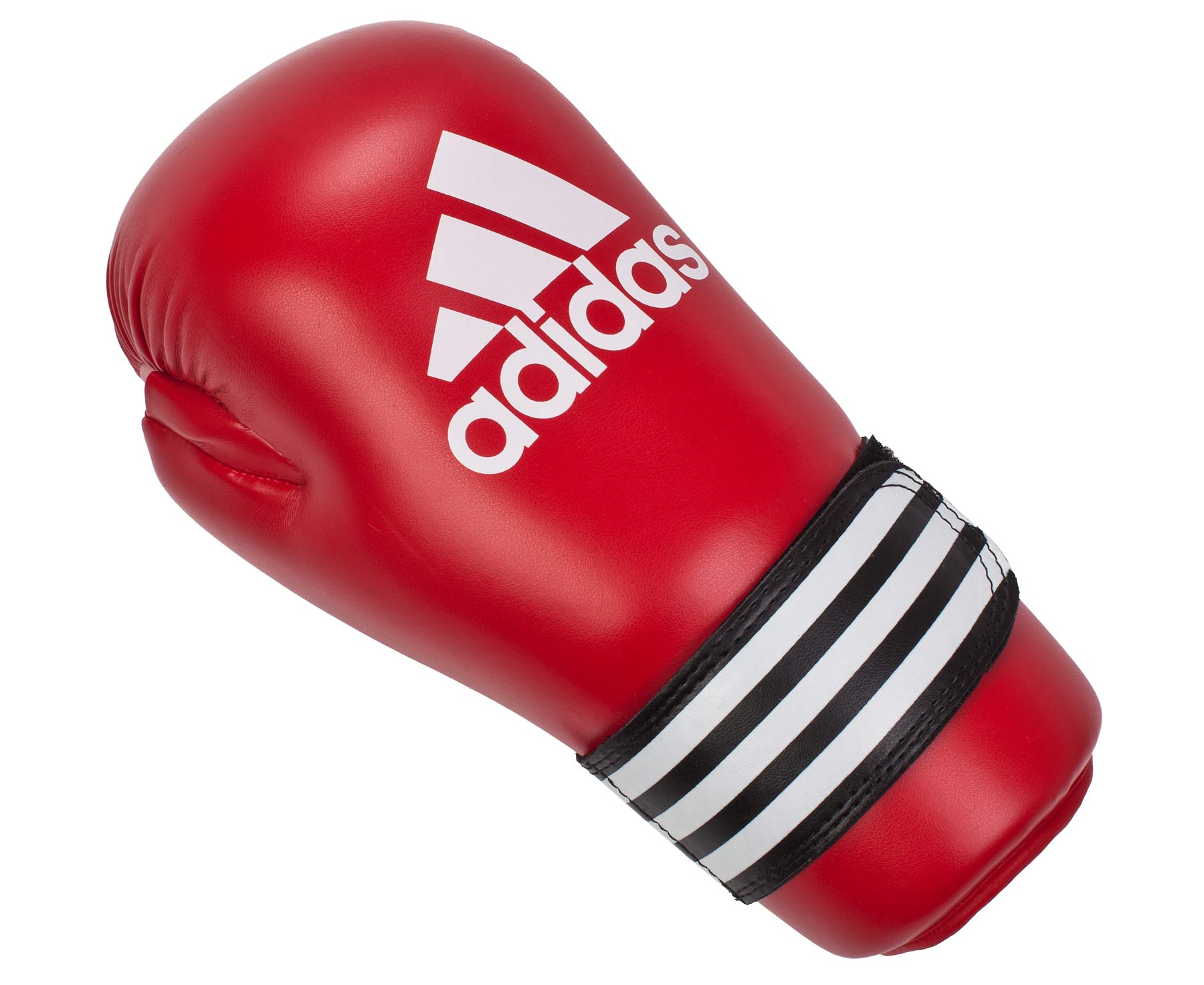 фото Боксерские перчатки adidas semi contact gloves черные/белые, 8 унций