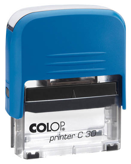 фото Оснастка для печати colop printer c30 compact transparent. цвет корпуса: синий.