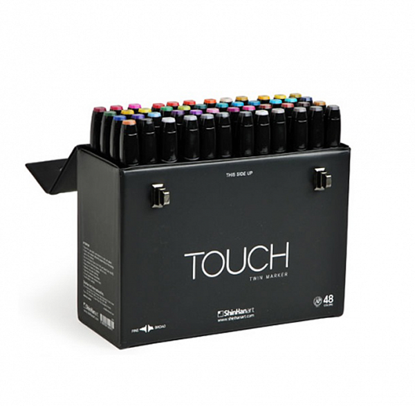 Набор двухсторонних спиртовых маркеров Touch Twin 48 шт