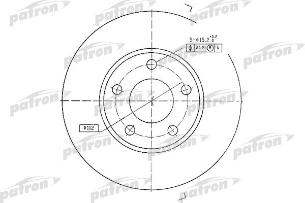 фото Тормозной диск patron pbd2626