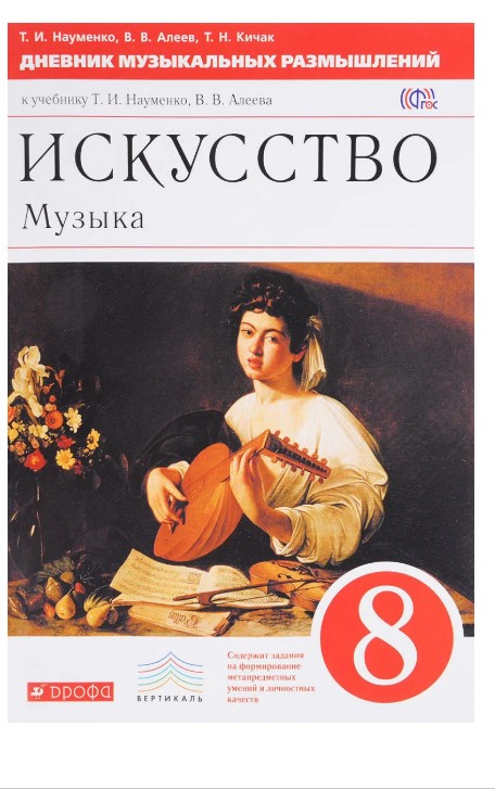 

Искусство. Музыка. 8 класс Дневник Музыкальных Размышлений
