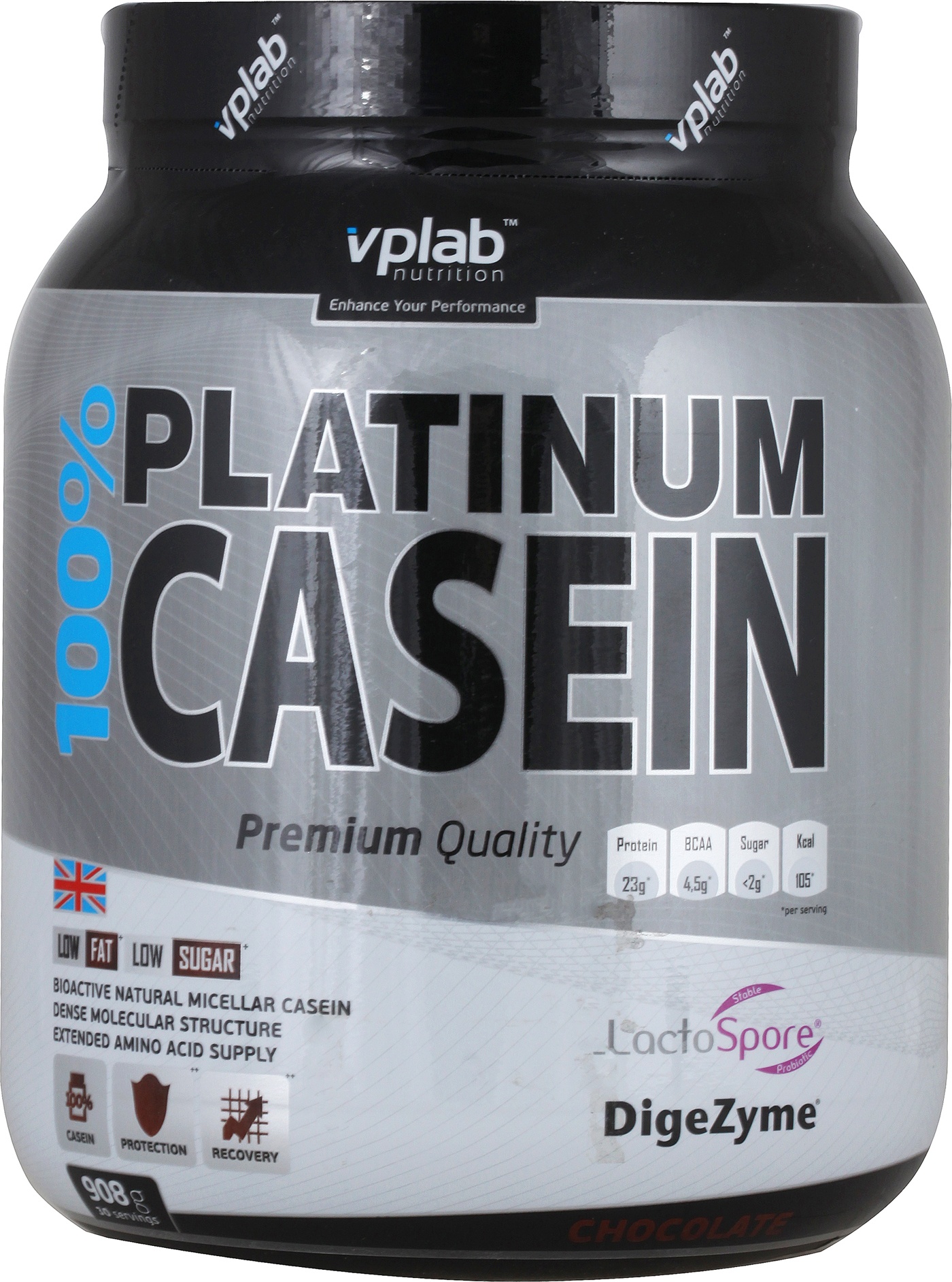 

Протеин VPLab 100% Platinum Casein, 908 г, chocolate, 100% Platinum Casein