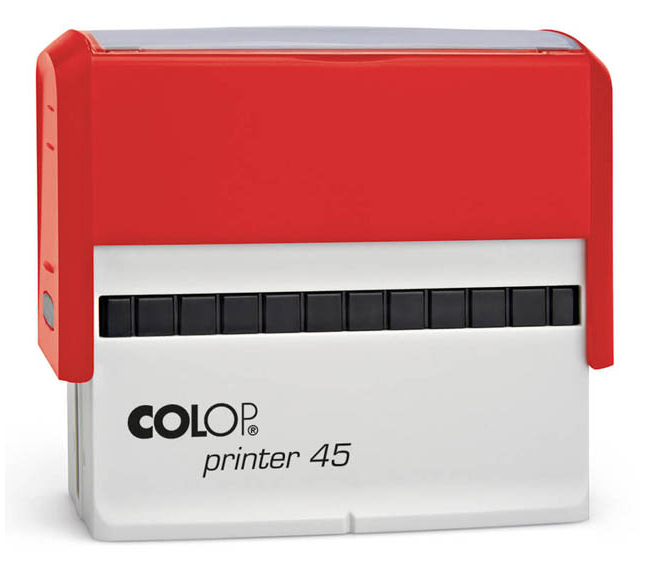 

Оснастка для печати Colop Printer 45. Поле: 82х25 мм. Цвет корпуса: красный., Printer 45