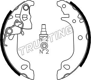 

Комплект тормозных колодок TRUSTING 034.103