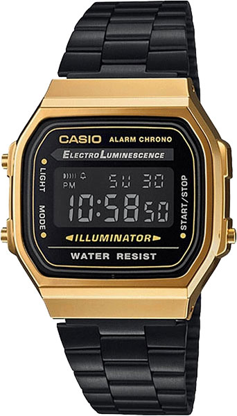 фото Наручные часы электронные мужские casio illuminator collection a-168wegb-1b