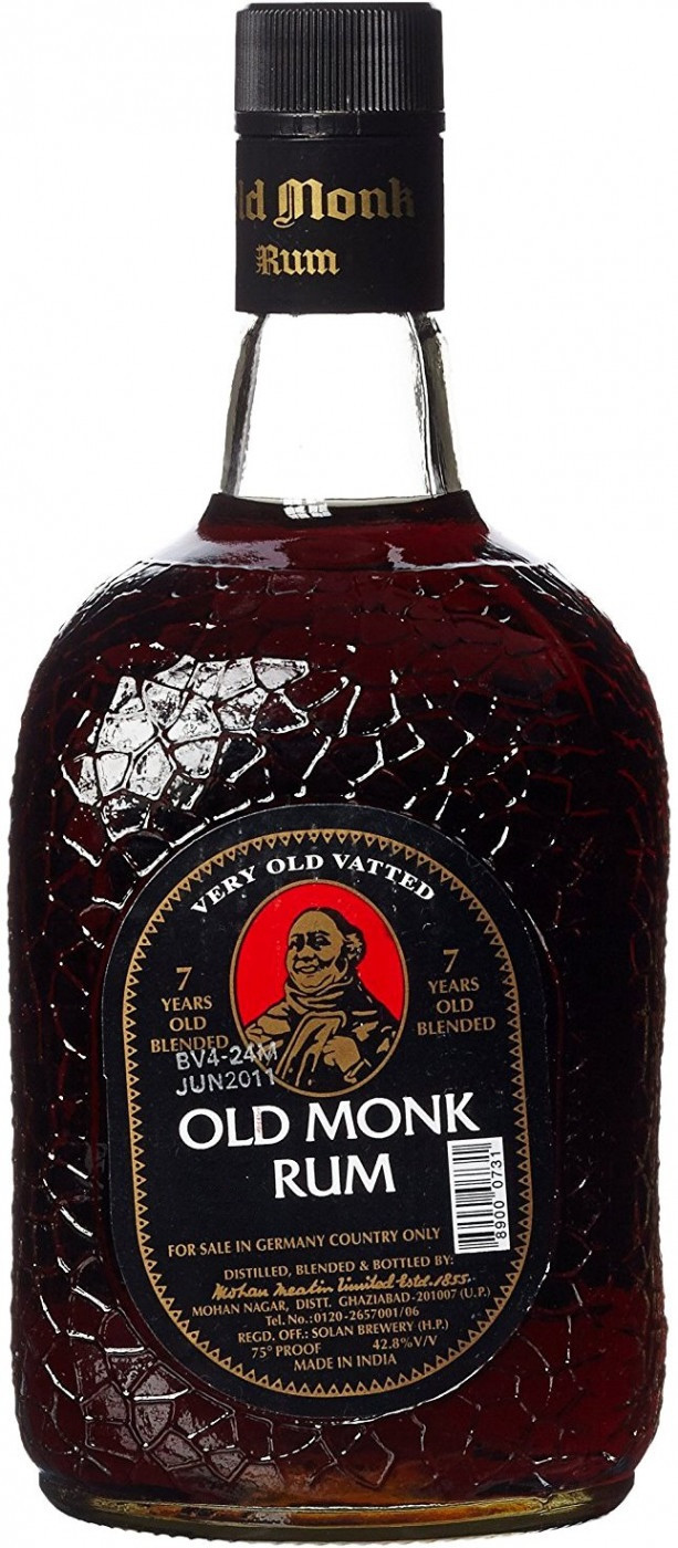 фото Ром old monk 7 years old, 0.75 л mohan meakin limited