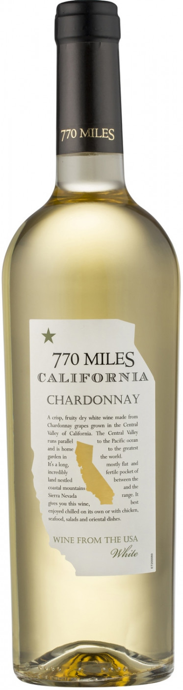 фото Вино 770 miles chardonnay les grands chais de france